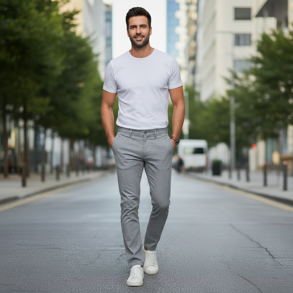 Calça De Sarja Premium Retrô Masculina RPL - Kit 5 Unidades