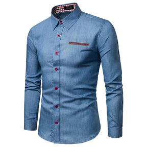 Camisa Social Jeans Slim -falcane