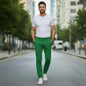 Calça De Sarja Premium Retrô Masculina RPL - Kit 5 Unidades