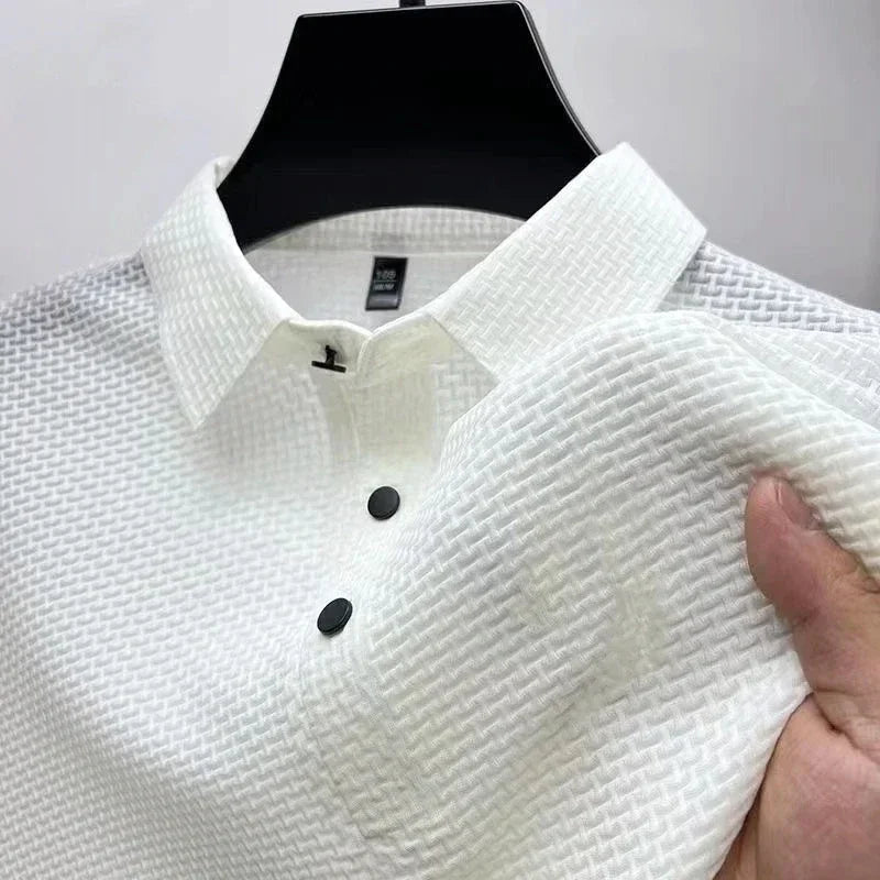 [PAGUE 1 LEVE 2] - Camisa Polo Ultra Fresh Seda Gelo + Relogio de Brinde